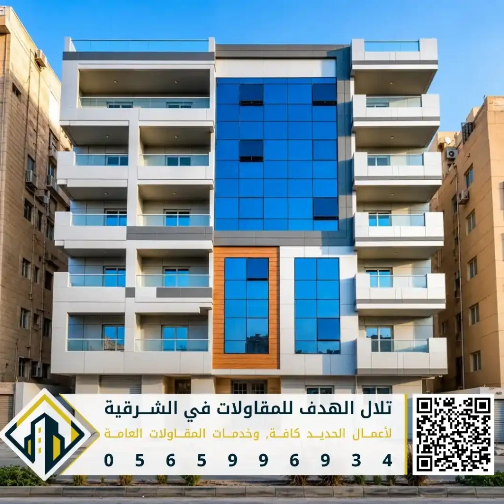 تصاميم حديثة كلادينج للواجهات في القطيف في حي الزهراء