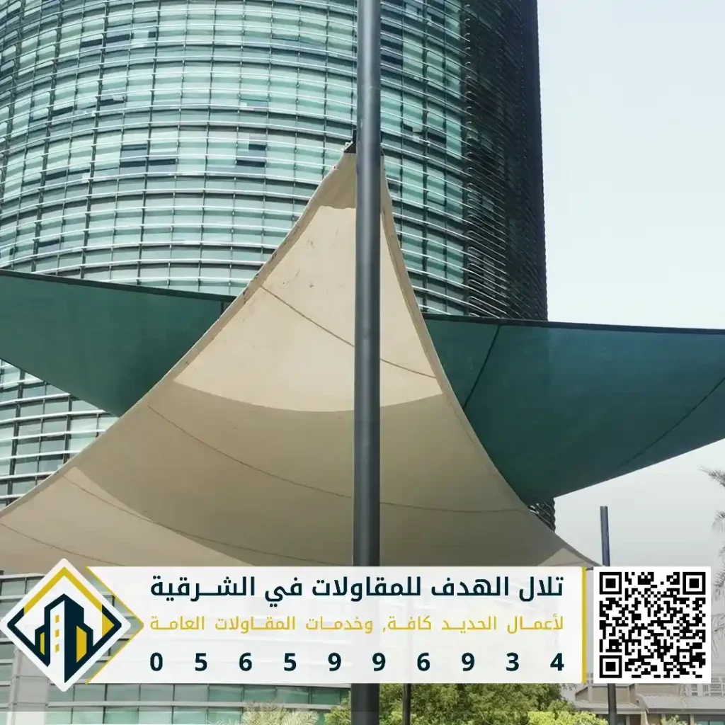 مظلات حدائق عامة في القطيف في حي سيهات